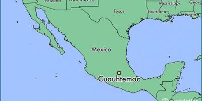 Карта Куаутемок Мексіка 