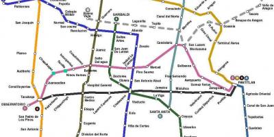 Карта Мехіка аўтобус 