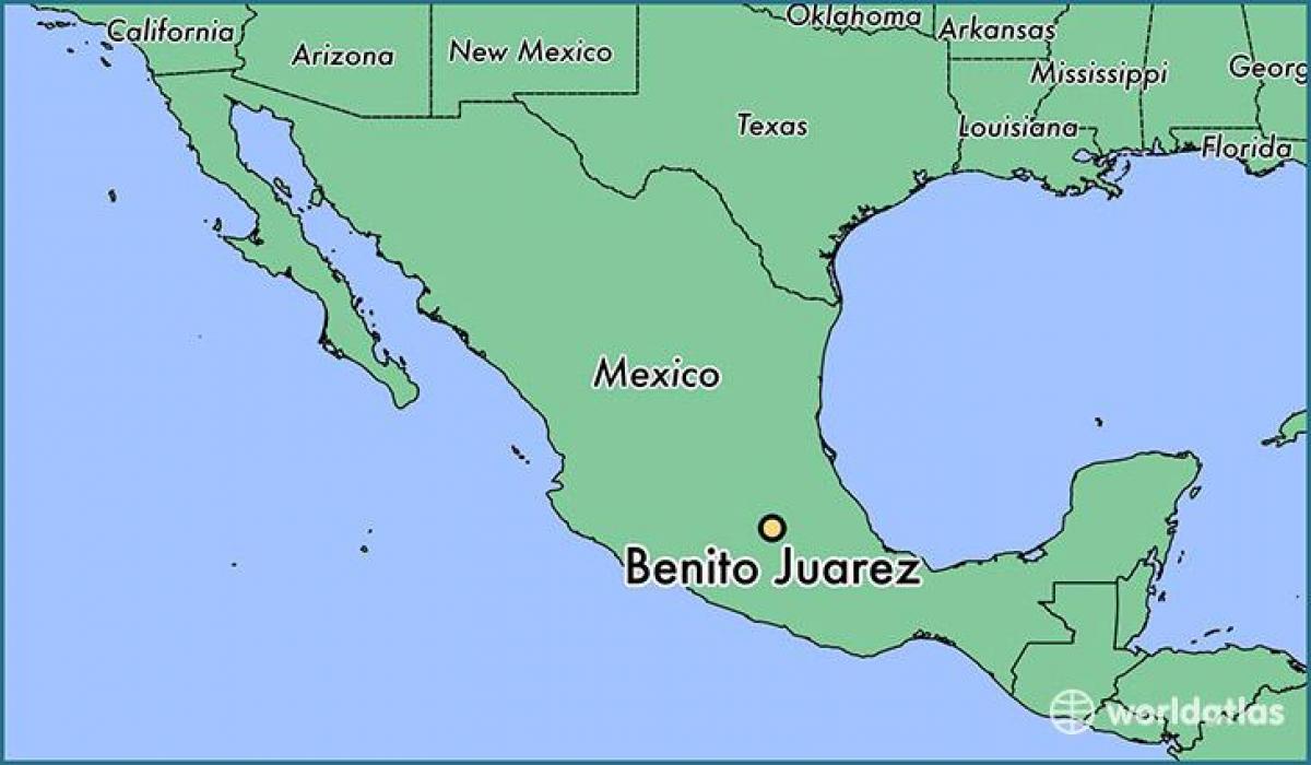 Беніта Хуарэс, Мексіка карта