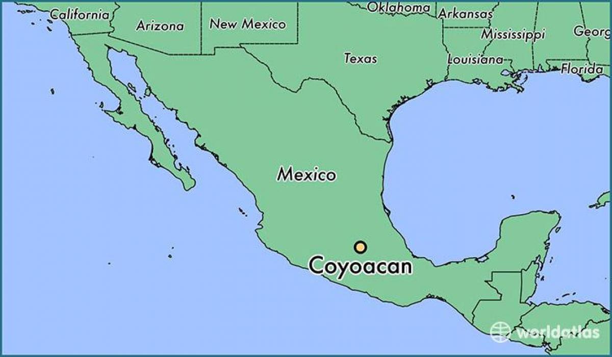 Койоакан ў Мехіка карце