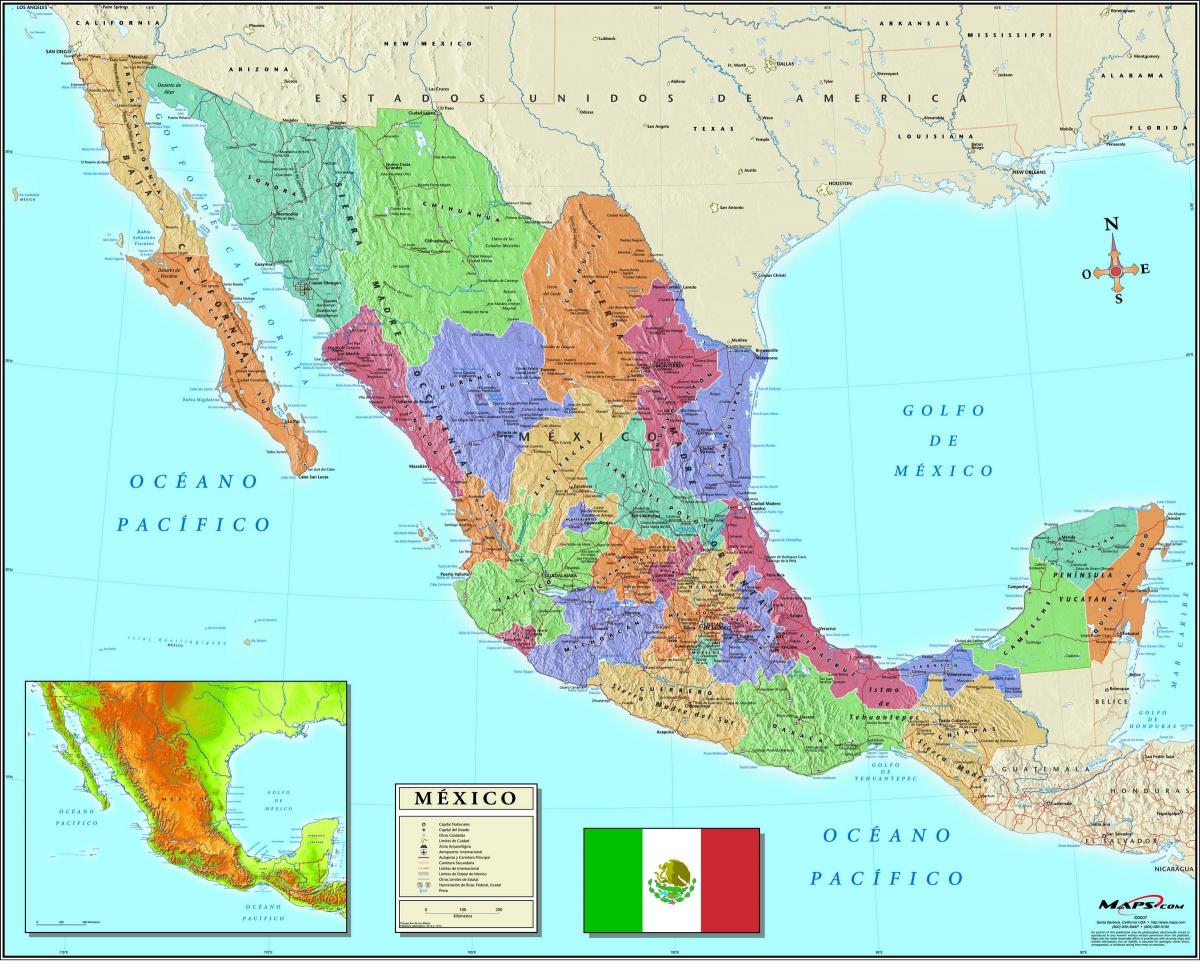 карта Мексікі зип-код горада 
