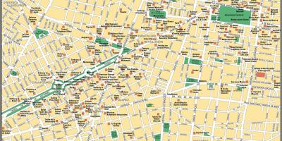 Карта Мексікі кропкі горада цікавасць